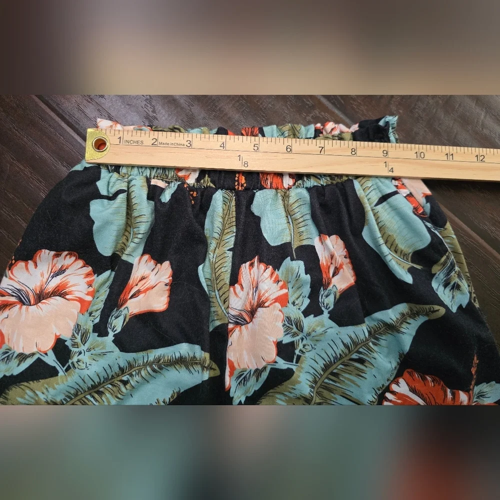 Girls Floral Stretchy Boutique Shorts